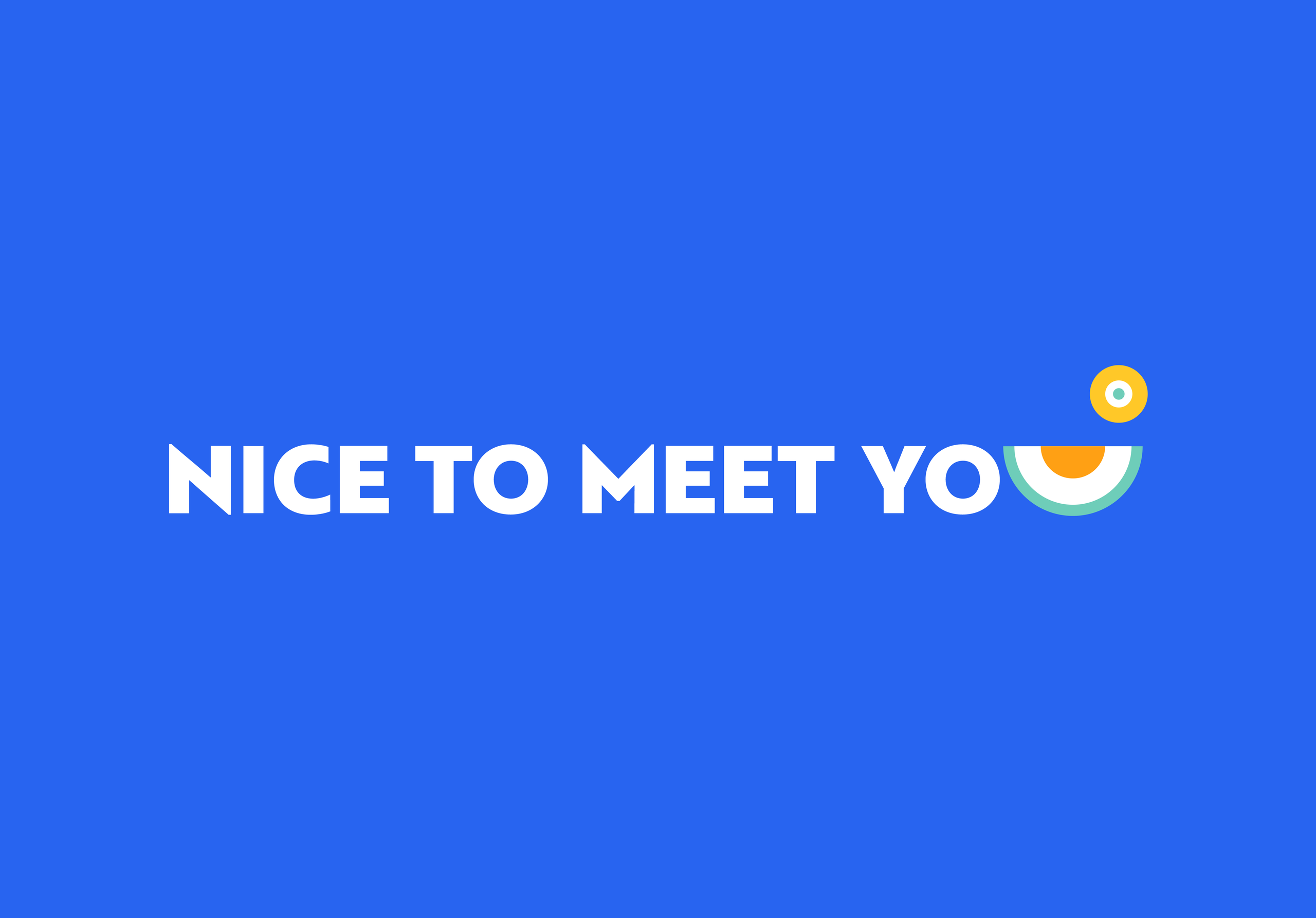 visit kavala – “Nice to meet you” promotional item, blue