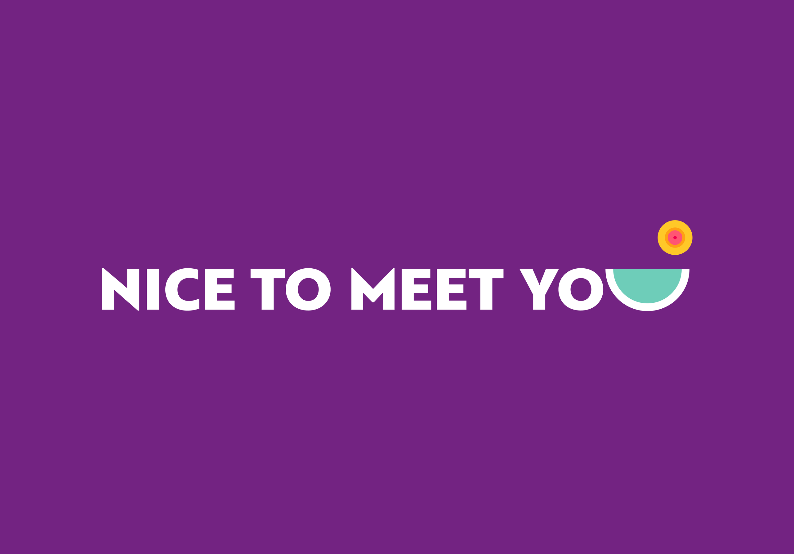 visit kavala – “Nice to meet you” promotional item, purple
